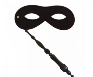 Masquerade Mask On Stick Black